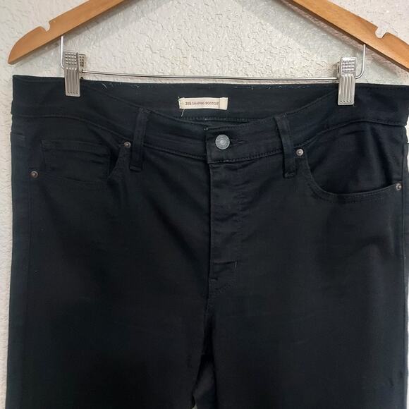 Levi's 315 Shaping Bootcut Black Jeans Size 32 - Picture 4 of 13